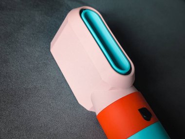 canlı renk engelleyici pembe cyan saç stilisti nozül top view