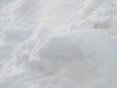 Taze beyaz kar yağışı dokusuna yakın çekim