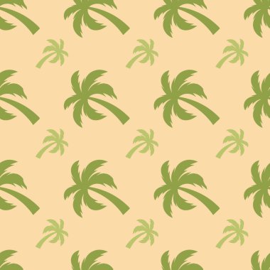 Palmiye ağaçları ile güzel vektör deseni