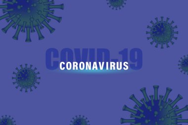 Covid-19 'u durdurun, Coronavirus COVID-19 vektör Illustration konsepti. Sosyal uzaklık