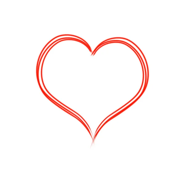 Διάνυσμα Πλαίσιο Σχήμα Καρδιάς Λευκό Φόντο — Διανυσματικό Αρχείο