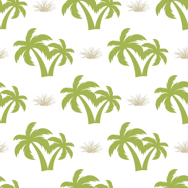 Schöne Vektormuster Hintergrund Mit Palmen — Stockvektor