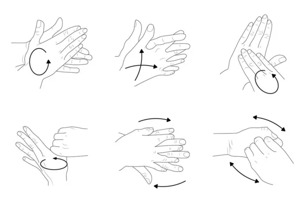 手卫生 Coronavirus Covid 19是一种能保护双手不受病毒侵害的预防性手部清洁剂 用防腐剂 — 图库矢量图片