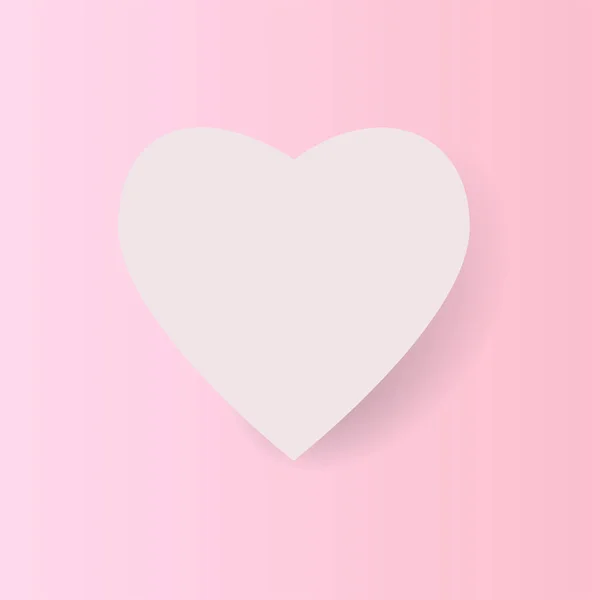 ピンクの背景に淡いピンクのハート シンボル ベクトル — ストックベクタ