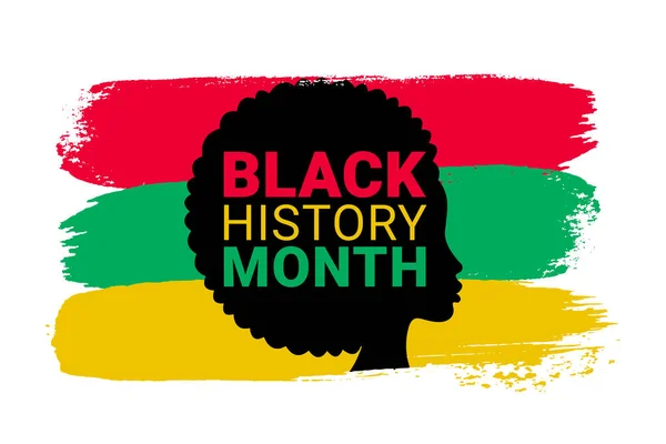 Mois Histoire Des Noirs Vector African American History Design Element — Image vectorielle