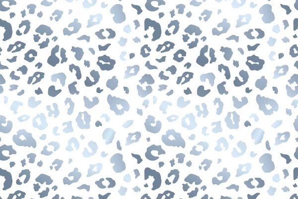Vector Trendy Abstract Silver Leopard Horizontal Background Wild Animal Cheetah — 스톡 벡터