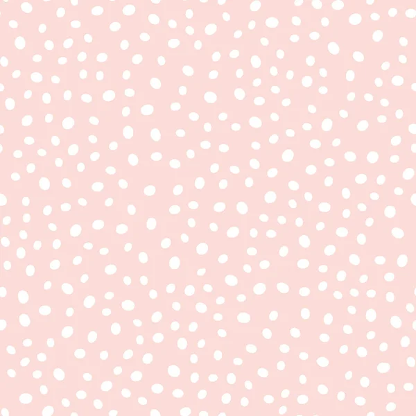 Vector Doodle Dots Seamless Pattern 손으로 파스텔 배경에 서클은 포장지 — 스톡 벡터