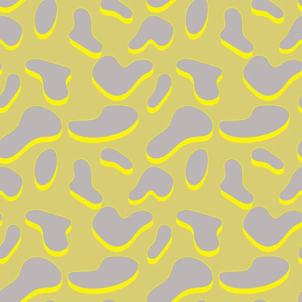 Sömlöst Mönster Abstrakta Leopardfläckar Naturlig Struktur Rovdjursskinn Vektorillustration För Webbdesign — Stock vektor