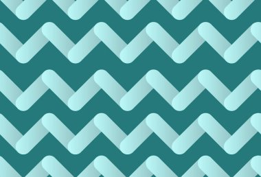 Zigzag süslemesi kusursuz desen. Noel ve Yeni Yıl için mavi ve beyaz renk vektör çizimi ve paketleme.