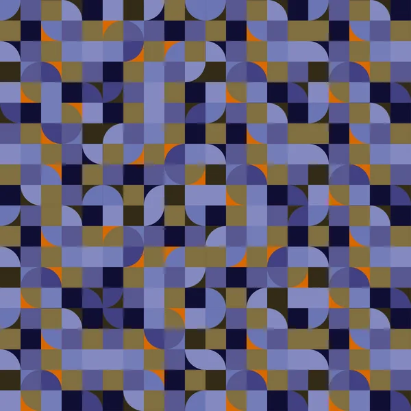Geometrik Dikdörtgen Mozaiği Daire Şekilleriyle Çok Renkli Bir Arkaplan Sosyal Telifsiz Stok Illüstrasyonlar
