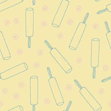 Elle çizilmiş dondurma yiyecekler pürüzsüz. Karalama stilinde dondurma vektörü çizimi