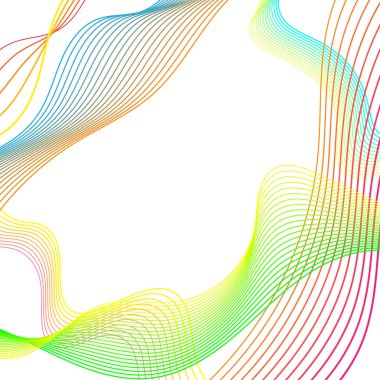 Modern soyut şeffaf grafik tasarım çizgileri. Güzel moda geçiş dalgası şablonu. Vektör illüstrasyonu