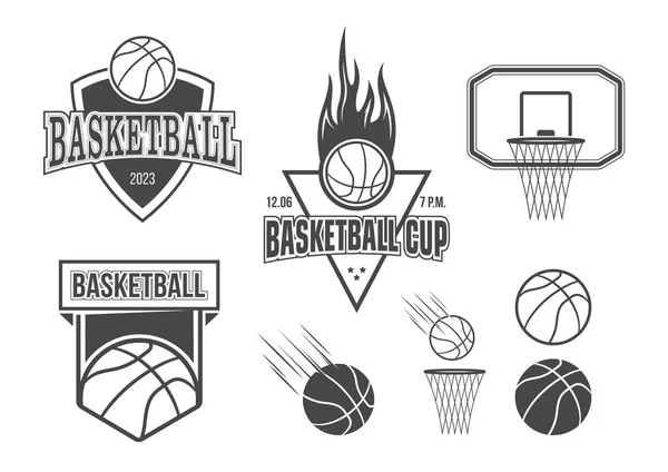 Basketball set — Stock Vector