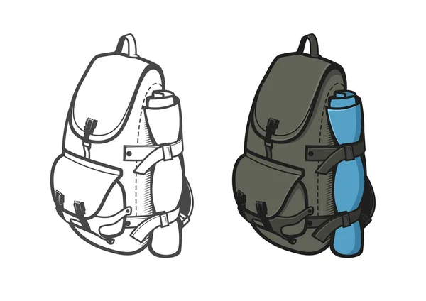 Mochila de viaje — Vector de stock