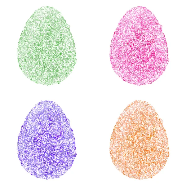 Set of color Easter egg — Stock Vector