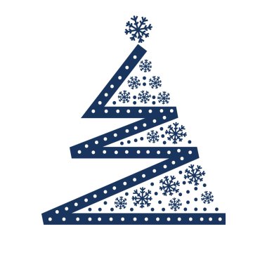 İzole edilmiş Noel ağacı