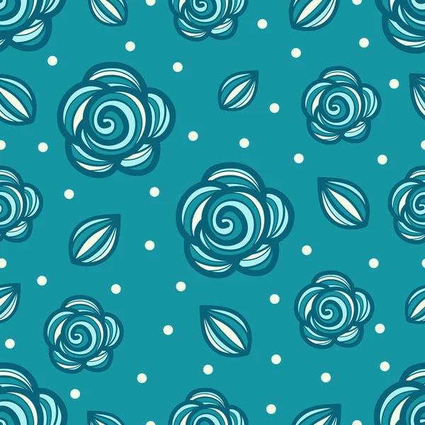 Fond sans couture de fleurs — Image vectorielle