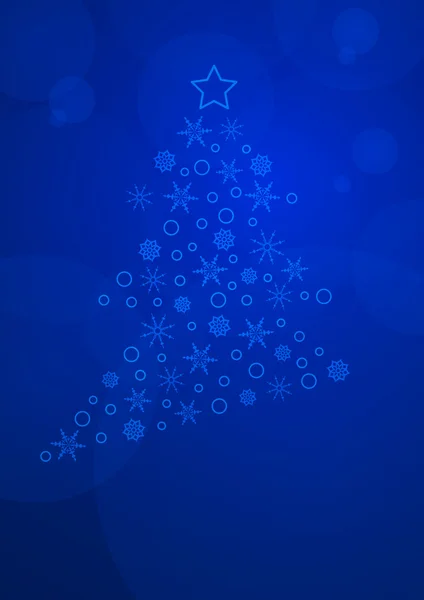 Background with Christmas tree — Stock Vector