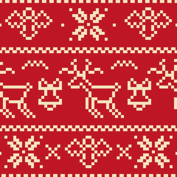 Nahtloser weihnachtlicher Hintergrund — Stockvektor