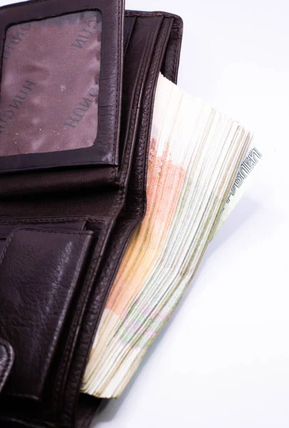 Geld Portemonnaie Bei 000 Rubel — Stockfoto
