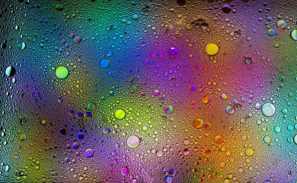 Αφηρημένες Πολύχρωμες Φυσαλίδες Παγώστε Την Κίνηση Των Σωματιδίων Σκόνης Χρώματος — Φωτογραφία Αρχείου
