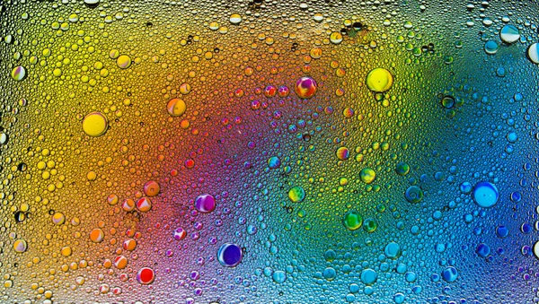 Αφηρημένες Πολύχρωμες Φυσαλίδες Παγώστε Την Κίνηση Των Σωματιδίων Σκόνης Χρώματος — Φωτογραφία Αρχείου