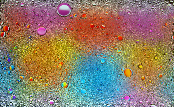 Abstraktní Barevné Bubliny Zmrazit Pohyb Barevných Prachových Částic Stříkání Obrázek — Stock fotografie