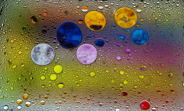 Abstract Colorful Bubbles Freeze Motion Color Dust Particles Splash Background — Stock Photo, Image