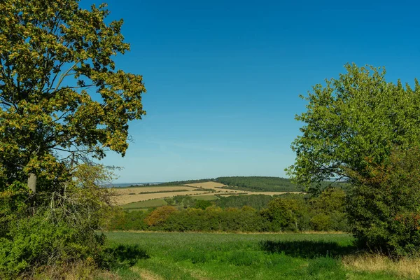 Landschap Met Kleurrijke Herfstkleuren — Stockfoto