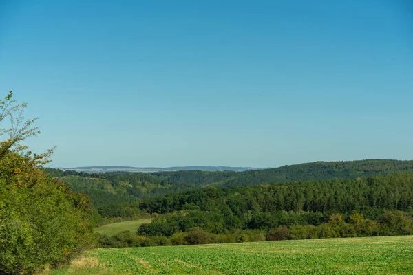 Paysage Aux Couleurs Automnales Colorées — Photo