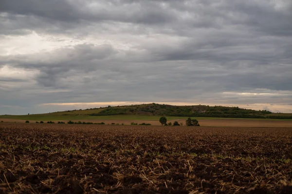 Landschap Met Kleurrijke Herfstkleuren — Stockfoto