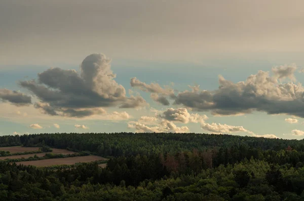 Paysage Aux Couleurs Automnales Colorées — Photo