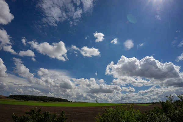 Krajina Barevnými Podzimními Barvami — Stock fotografie