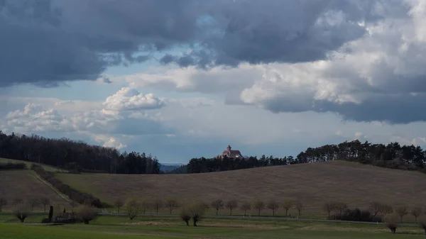 Paisagem Com Torno Wachsenburg — Fotografia de Stock