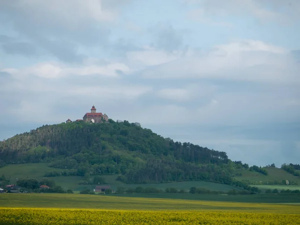 Wachsenburg Çevresindeki Manzara — Stok fotoğraf