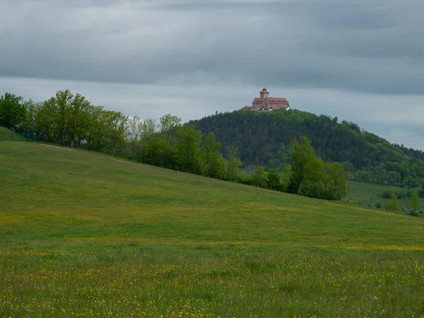 Landschap Met Rond Wachsenburg — Stockfoto