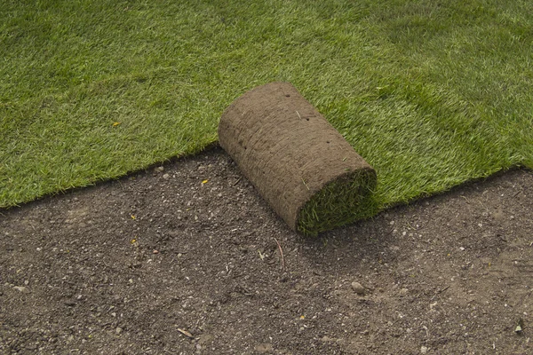 Walcowanie trawnika — Zdjęcie stockowe
