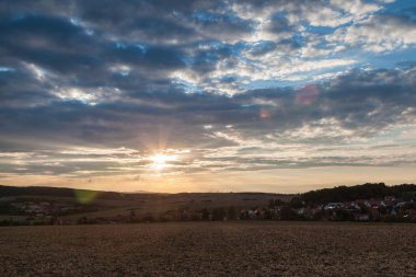 yaz günbatımı manzara