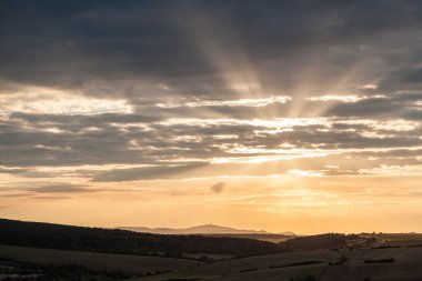 yaz günbatımı manzara