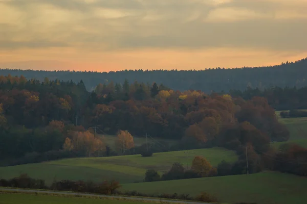 Atardecer verano paisaje Imágenes de stock libres de derechos