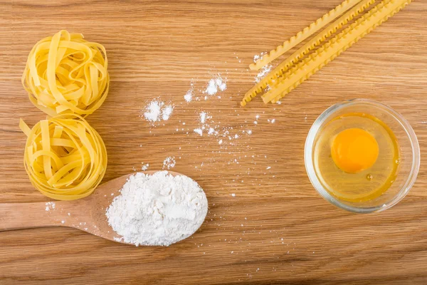 Ingredients for making pasta