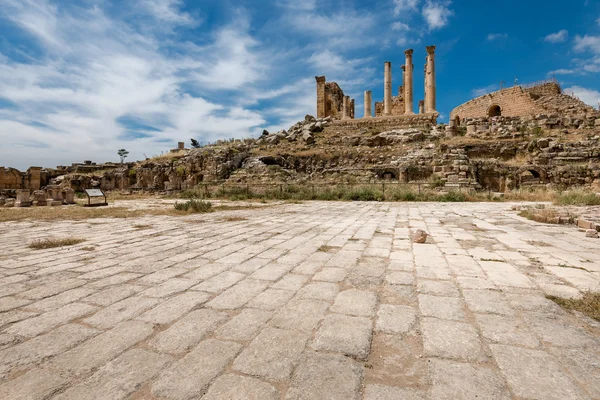Colums de la antigua ciudad romana de Gerasa — Foto de Stock