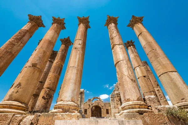 Ruinas romanas en Jerash — Foto de Stock
