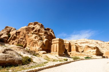 Nabataean rock city, Jordan.