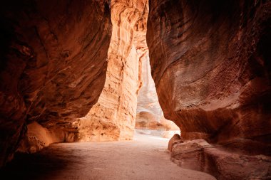 Nabataean rock city, Jordan.