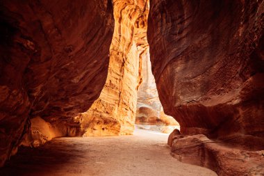 Nabataean rock city, Jordan.