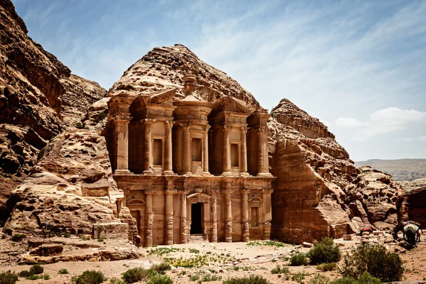 Klasztor Ad-Deir, Petra — Zdjęcie stockowe