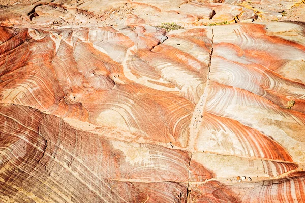 Wunderschönes Felsmuster bei Petra — Stockfoto