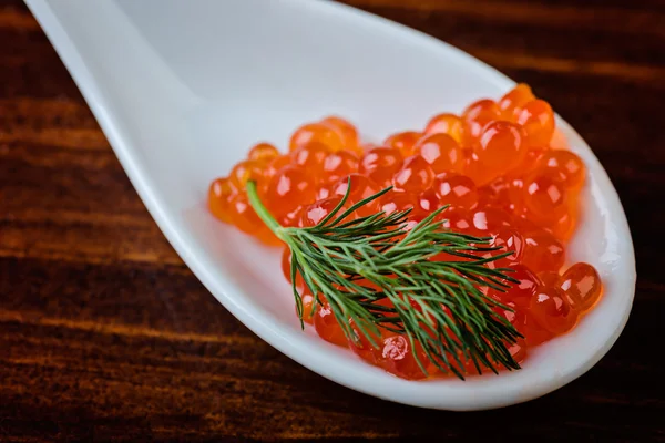 Caviar de salmón rojo —  Fotos de Stock