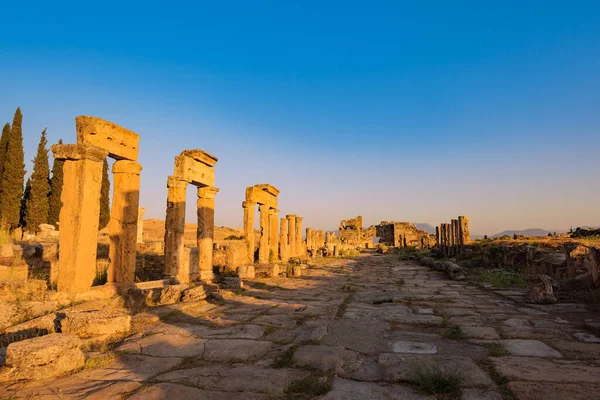 Hierapolis Antiguas Ruinas Ciudad Pamukkale Turquía — Foto de Stock